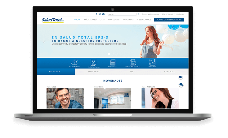 Sitio web SALUD TOTAL