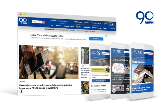 Portal web 90 Minutos
