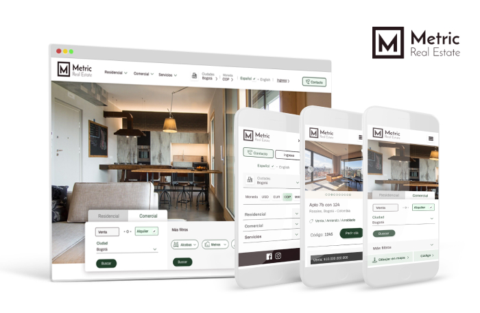 Sitio web Metric