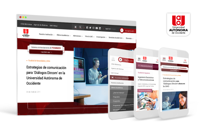 Portal web Universidad Autónoma de Occidente